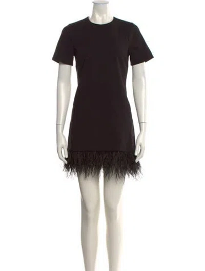 Pre-owned Likely Crew Neck Mini Dress In Black
