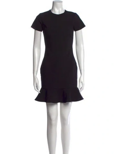 Pre-owned Likely Crew Neck Mini Dress In Black