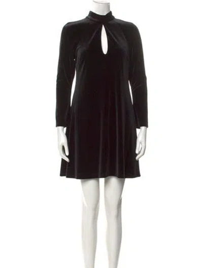 Pre-owned Likely Crew Neck Mini Dress In Black