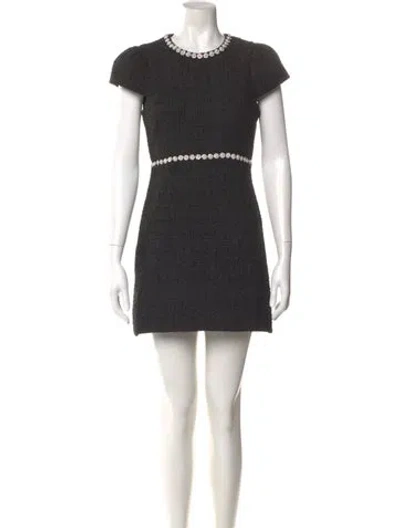 Pre-owned Likely Crew Neck Mini Dress In Black