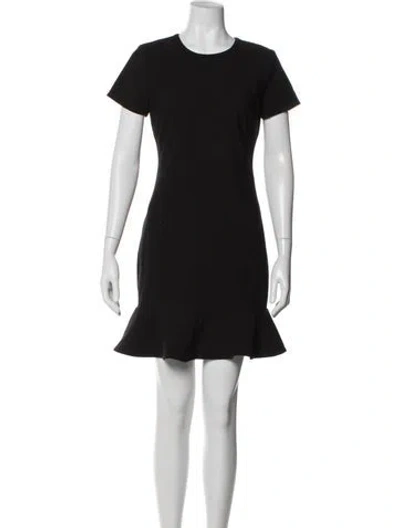 Pre-owned Likely Crew Neck Mini Dress In Black