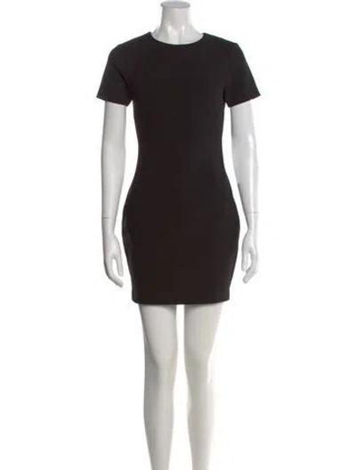 Pre-owned Likely Crew Neck Mini Dress In Black