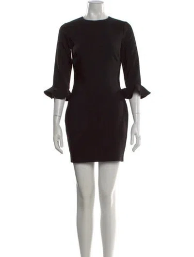 Pre-owned Likely Crew Neck Mini Dress In Black