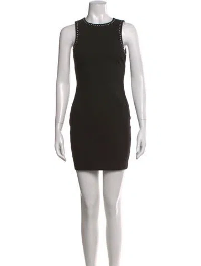 Pre-owned Likely Crew Neck Mini Dress In Black