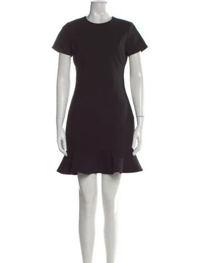 Pre-owned Likely Crew Neck Mini Dress In Black