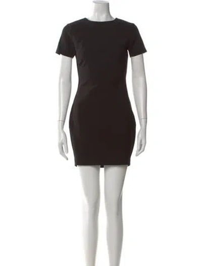 Pre-owned Likely Crew Neck Mini Dress In Black