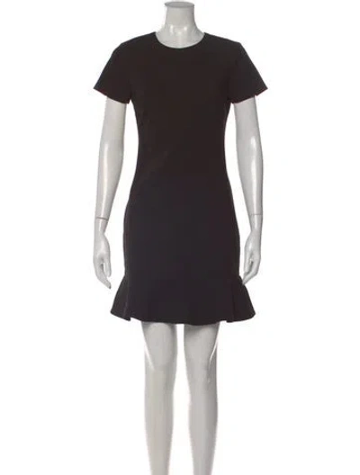 Pre-owned Likely Crew Neck Mini Dress In Black