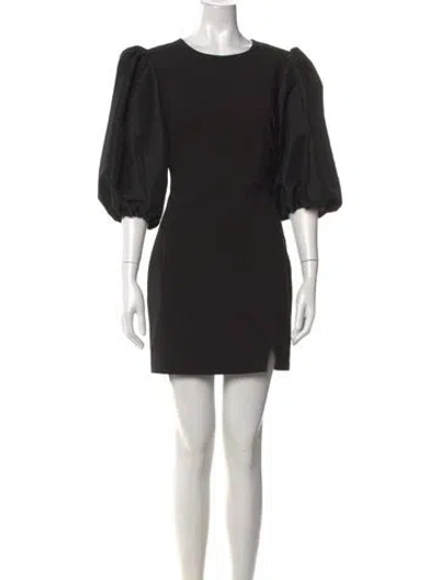 Pre-owned Likely Crew Neck Mini Dress In Black