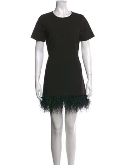 Pre-owned Likely Crew Neck Mini Dress In Black