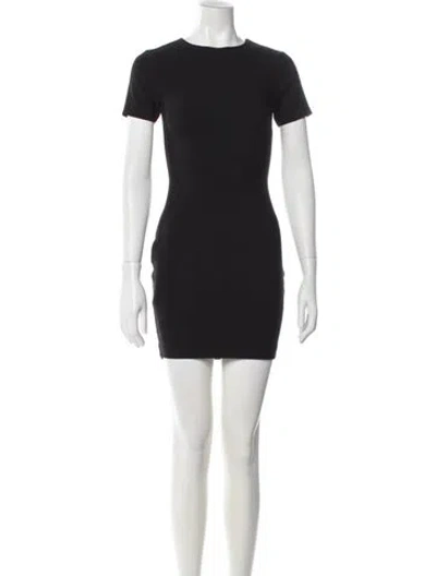 Pre-owned Likely Crew Neck Mini Dress In Black
