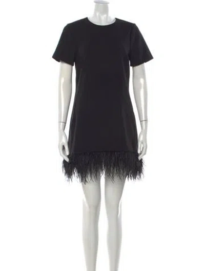 Pre-owned Likely Crew Neck Mini Dress In Black
