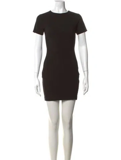 Pre-owned Likely Crew Neck Mini Dress In Black