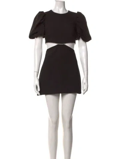 Pre-owned Likely Crew Neck Mini Dress In Black