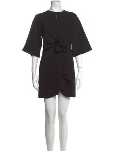 Pre-owned Likely Crew Neck Mini Dress In Black
