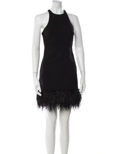 Pre-owned Likely Crew Neck Mini Dress In Black