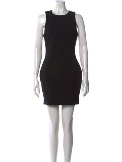 Pre-owned Likely Crew Neck Mini Dress In Black