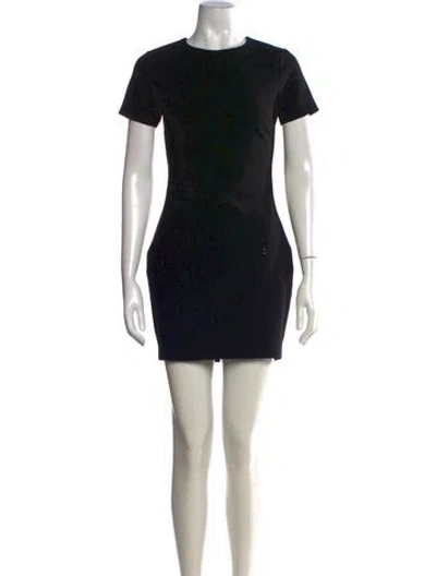 Pre-owned Likely Crew Neck Mini Dress In Black