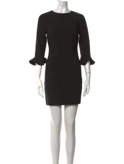 Pre-owned Likely Crew Neck Mini Dress In Black