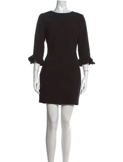 Pre-owned Likely Crew Neck Mini Dress In Black