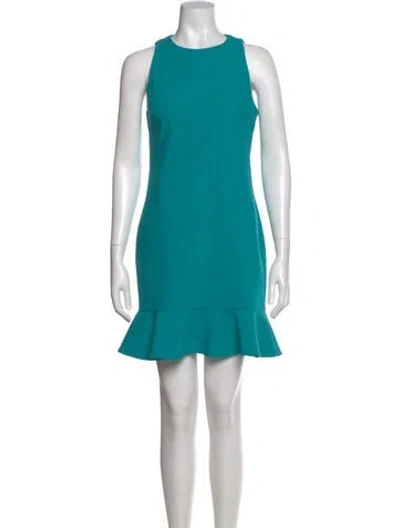 Pre-owned Likely Crew Neck Mini Dress In Blue