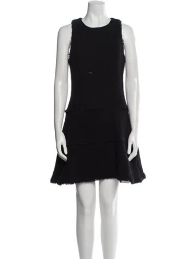 Pre-owned Likely Crew Neck Mini Dress In Blue