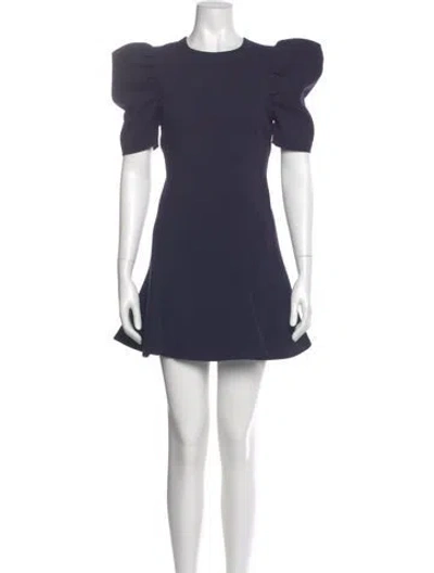 Pre-owned Likely Crew Neck Mini Dress In Blue