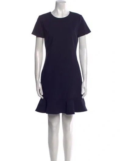 Pre-owned Likely Crew Neck Mini Dress In Blue