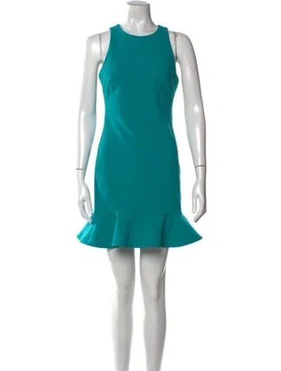 Pre-owned Likely Crew Neck Mini Dress In Blue