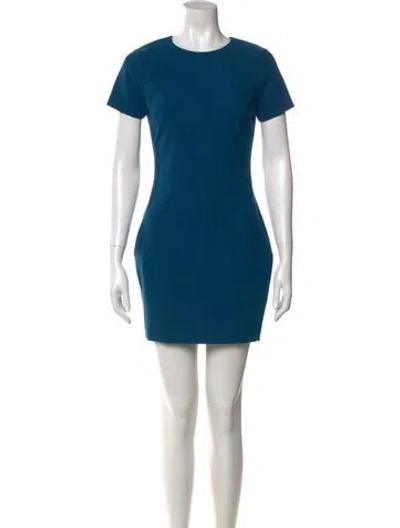 Pre-owned Likely Crew Neck Mini Dress In Blue
