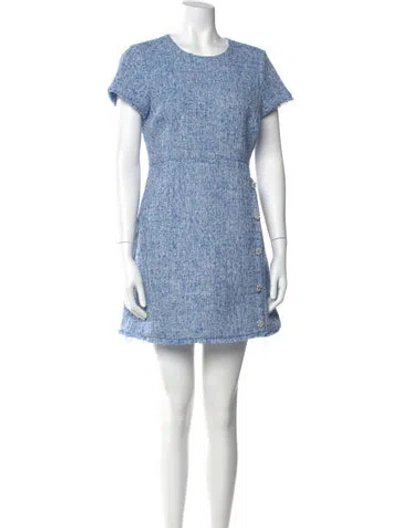 Pre-owned Likely Crew Neck Mini Dress In Blue