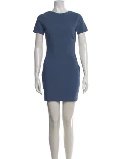 Pre-owned Likely Crew Neck Mini Dress In Blue