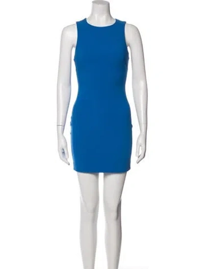 Pre-owned Likely Crew Neck Mini Dress In Blue