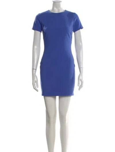 Pre-owned Likely Crew Neck Mini Dress In Blue