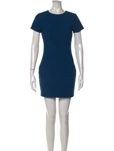 Pre-owned Likely Crew Neck Mini Dress In Blue