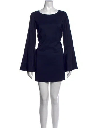 Pre-owned Likely Crew Neck Mini Dress In Blue