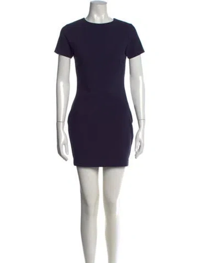 Pre-owned Likely Crew Neck Mini Dress In Blue