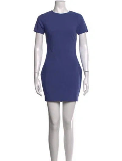 Pre-owned Likely Crew Neck Mini Dress In Blue
