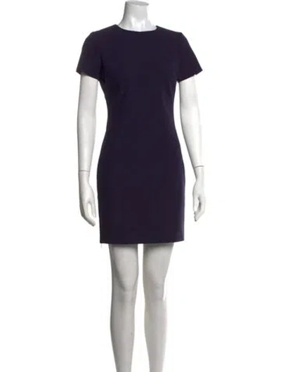 Pre-owned Likely Crew Neck Mini Dress In Blue