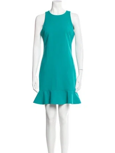 Pre-owned Likely Crew Neck Mini Dress In Blue