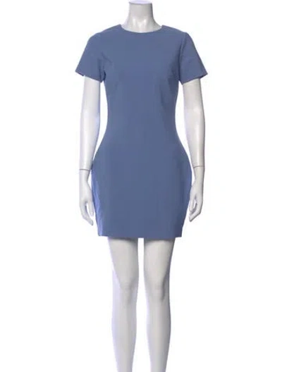 Pre-owned Likely Crew Neck Mini Dress In Blue