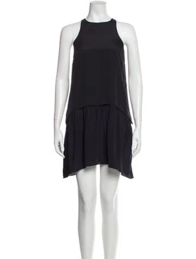 Pre-owned Likely Crew Neck Mini Dress In Gray