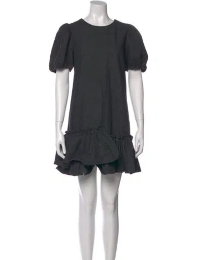 Pre-owned Likely Crew Neck Mini Dress In Gray