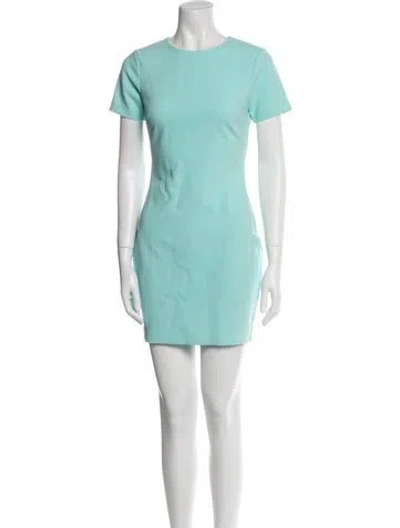 Pre-owned Likely Crew Neck Mini Dress In Green