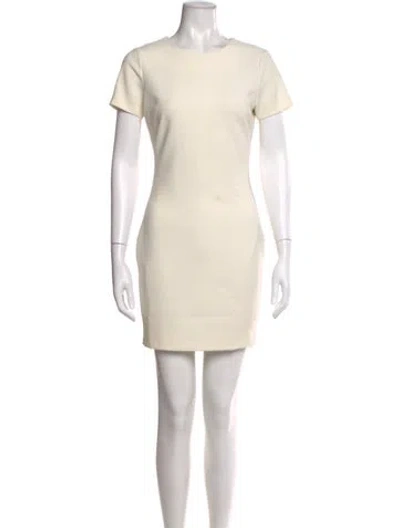Pre-owned Likely Crew Neck Mini Dress In Neutral