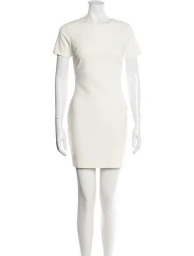 Pre-owned Likely Crew Neck Mini Dress In Neutral