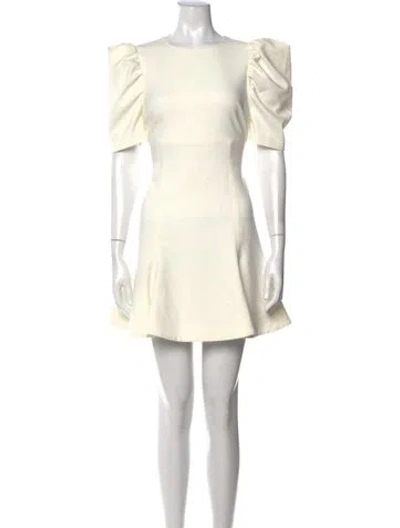 Pre-owned Likely Crew Neck Mini Dress In Neutral