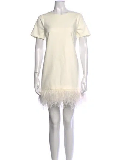 Pre-owned Likely Crew Neck Mini Dress In Neutrals