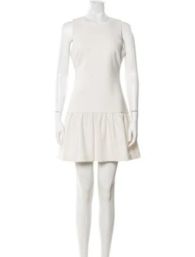 Pre-owned Likely Crew Neck Mini Dress In Neutrals