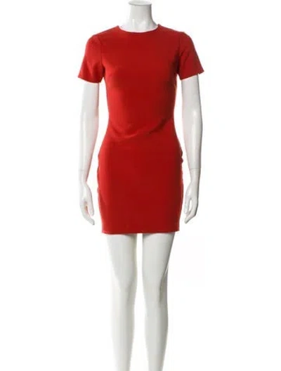 Pre-owned Likely Crew Neck Mini Dress In Orange