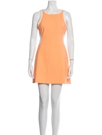 Pre-owned Likely Crew Neck Mini Dress In Orange